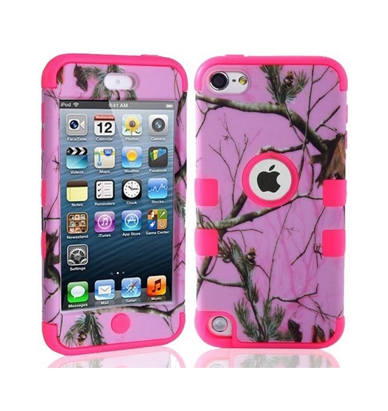 Defender Tough Armor Tree Camo Shockproof Dual Layer High Impact Camouflage Hunting pink  tree